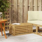vidaXL Buitenstoolbank Wit 79 x 43 x 37 cm Massief, Verzenden, Nieuw