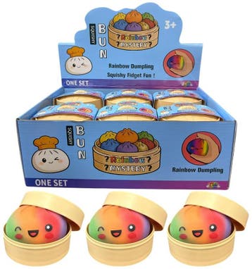 Dumpling Squishy Rainbow (8,5 cm) | Dumpling - Hobby, Verzenden, Nieuw