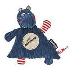 Les Deglingos Knuffeldoekje Nijlpaard Blauw 27 Cm, Kinderen en Baby's, Speelgoed | Knuffels en Pluche, Verzenden, Nieuw