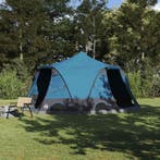 vidaXL Dome Tent 4-Person met dak met opslag Blauw 505 x 450, Verzenden, Nieuw, Tot en met 2