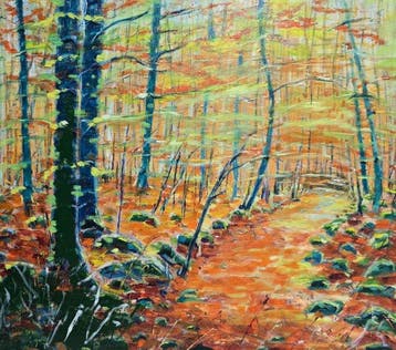 Josep Soler (1941) - Camino de otoño