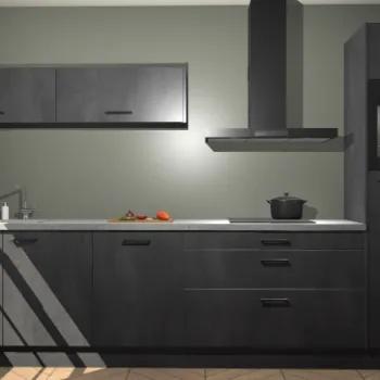 Beton zwarte keuken Dublin 87247, Verzenden, Nieuw