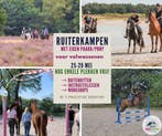 Ruiterkampen met eigen paard; maak prachtige ritten, Paardrijles of Ponykampen