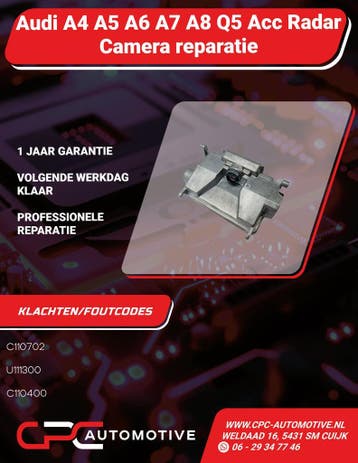 Audi A4 A5 A6 A7 A8 Q5 Acc Radar Camera reparatie, Gereviseerd, Audi