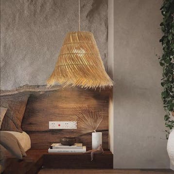 Sfeervolle Rotan Hanglamp 50cm - Natuurlijke Woonkamer & Sla, Verzenden, Nieuw