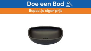 Bieden: Glass Design Square Surface Mount Bathroom Sink New, Ophalen of Verzenden, Nieuw, Kombuis en Sanitair, Zeilboot of Motorboot