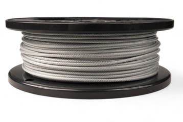 Staalkabel 3/4 mm geplastificeerd 100 meter op rol, Verzenden, Nieuw