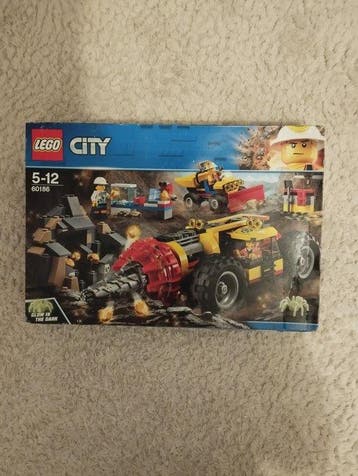Lego Set - World City - Lego City 60186 La foreuse de, Nieuw