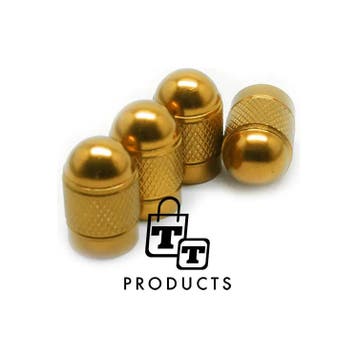 TT-products ventieldoppen Gold Bullets aluminium 4 stuks, Ophalen of Verzenden, Nieuw