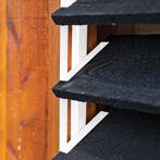 Flex Fence Draaibare Lamellen voor in de tuin Wit RVS 50 cm, Verzenden, Nieuw