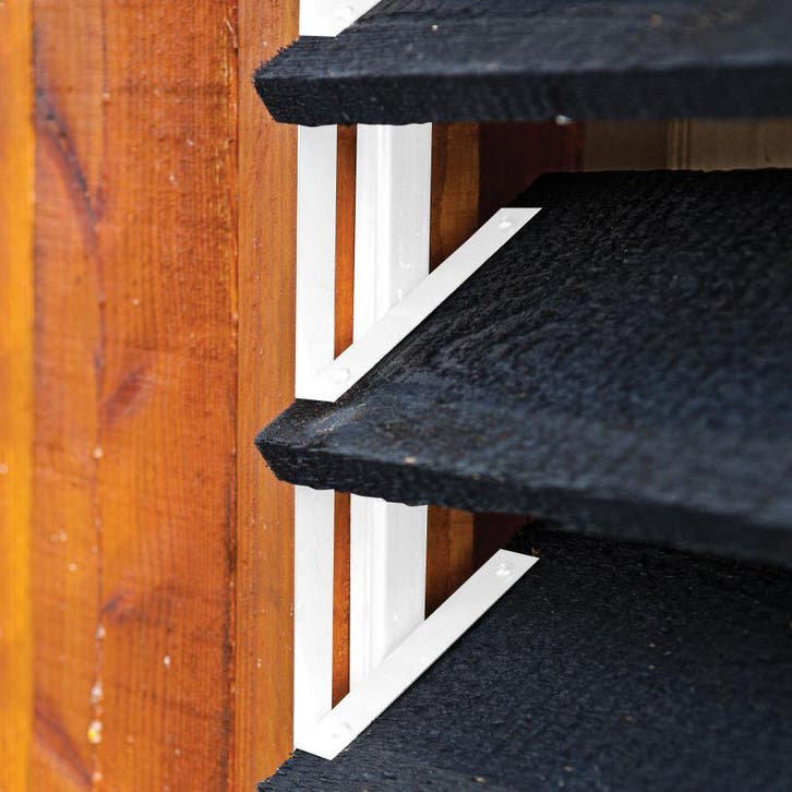 Flex Fence Draaibare Lamellen voor in de tuin Wit RVS 50 cm, Huis en Inrichting, Stoffering | Gordijnen en Lamellen, Verzenden