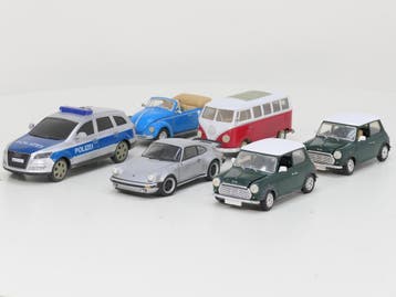 Schaal 1:24 diverse autos set 3 #9385 (Automodellen), Hobby en Vrije tijd, Modelauto's | 1:24, Ophalen of Verzenden, Gebruikt