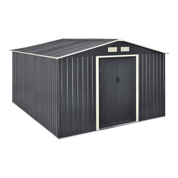 [en.casa] Tuinhuis tuinschuur met schuifdeur 277x319x192 cm, Verzenden, Nieuw