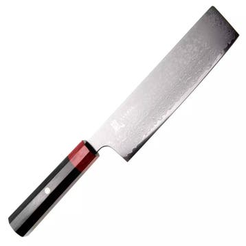 Yaxell Rei Nakiri mes 16,5 cm – 69 Lagen Damaststaal – V, Ophalen of Verzenden, Nieuw, Hout