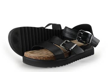 Graceland Sandalen in maat 39 Zwart, Verzenden, Zwart, Sandalen of Muiltjes, Zo goed als nieuw