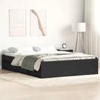 vidaXL Bedframe zwart 140x200 cm, Huis en Inrichting, Slaapkamer | Bedden, Verzenden, Zwart, 140 cm, 200 cm