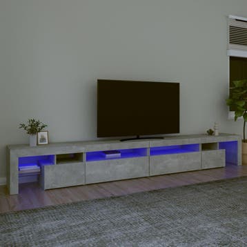vidaXL Tv-meubel met LED-verlichting 290x36,5x40 cm, Huis en Inrichting, Minder dan 50 cm, Verzenden, Nieuw, Minder dan 100 cm