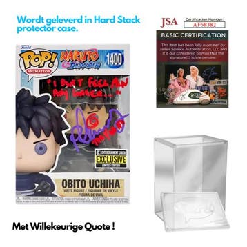 Gesigneerde Funko Pop! Naruto  Obito Uchiha 1400 EE  + Quote, Verzenden, Nieuw