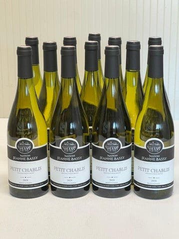 2024 Maison Jeanne Bassy. - Petit Chablis - 12 Flessen (0.75, Nieuw