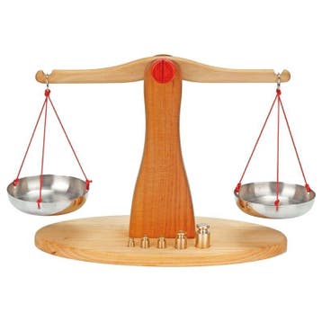 nic houten speelgoed weegschaal met van €98,50 voor €88,65, Ophalen of Verzenden, Nieuw