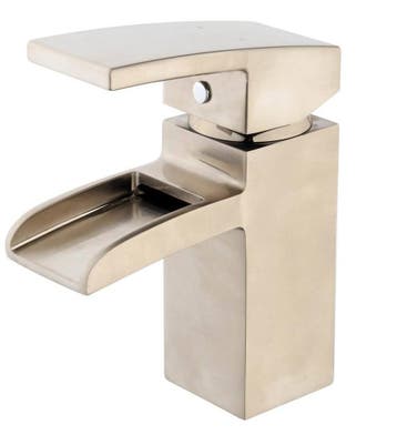 Rombo waterval-kraan+klikwaste geborsteld staal, Verzenden, Nieuw