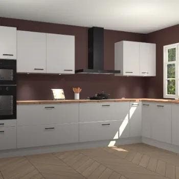Zijdegrijze keuken Graz 71528, Verzenden, Nieuw