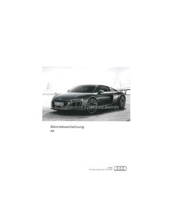 2017 AUDI R8 INSTRUCTIEBOEKJE DUITS