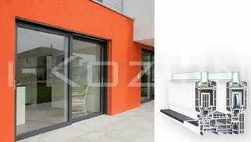 100% GOEDKOOPSTE KUNSTSTOF KOZIJNEN RAMEN SCHUIFPUI, Ophalen, Nieuw, Glas in lood
