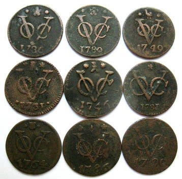 Nederlands-Indië. Koloniaal. VOC Duiten | 1731-1790 (9