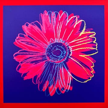 (After) Andy Warhol (1928-1987) - Daisy, c.1982 (Blue & Red), Antiek en Kunst