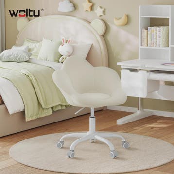 WOLTU Kinderbureau Stoel Velvet, Ergonomisch Draaibaar en In, Verzenden, Nieuw