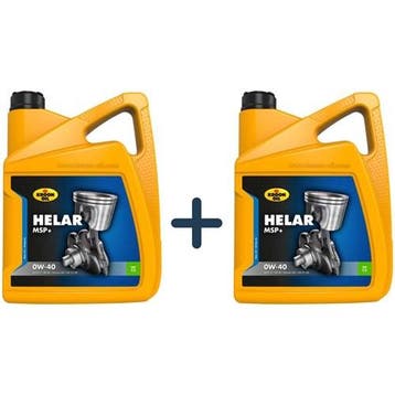 Kroon Oil Aanbieding: 2 X Helar Msp+ 0W40 5L, Verzenden, Nieuw