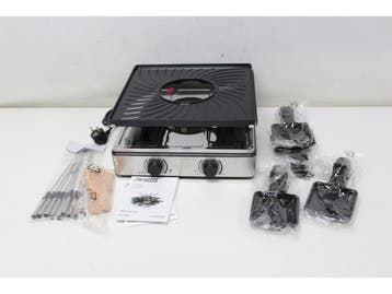 Princess 162670 - Gourmetstel - Raclette Fondue 5-in-1 1800W, Verzenden, Zo goed als nieuw