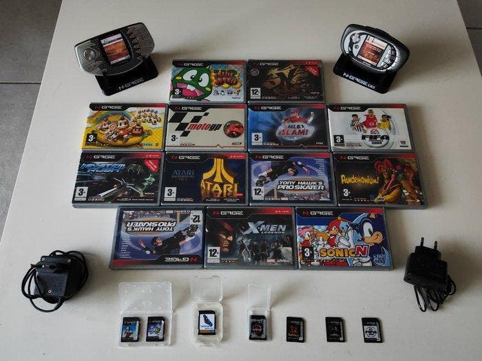 Nokia - Ngage - Lot Ngage - Videogameconsole + games -, Spelcomputers en Games, Spelcomputers | Overige Accessoires