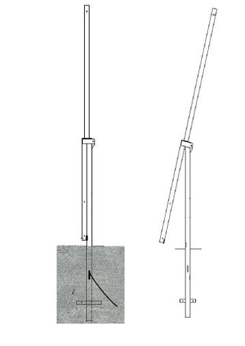 Kantelbare Cameramast – 4 Meter Hoog | Thermisch Verzink..., Nieuw