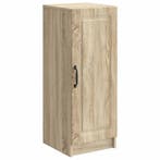 vidaXL Dressoir Sonoma Eiken 33 x 34,5 x 87 cm Bewerkt hout, Verzenden, Nieuw, Overige houtsoorten, Minder dan 50 cm