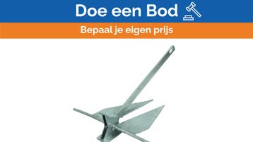 Bieden: Sanguineti galvaized Danforth anchor 41 KG, Ophalen of Verzenden, Nieuw