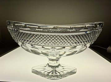 Schaal - Charles-X-Stijl Coupe Navette - Kristal - 2,8 kg -