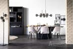 Eettafel Aron ovaal 300x110 - Zwart - 95673 - eettafel, Huis en Inrichting, Tafels | Eettafels, Nieuw, Ovaal, Overige materialen