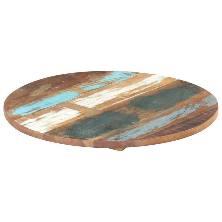 vidaXL Tafelblad rond 25-27 mm 40 cm massief gerecycled hout, Huis en Inrichting, Tafels | Eettafels, Nieuw, Verzenden