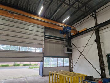 Abus enkelligger bovenloopkraan ± 17.000mm x 10t 001648U, Doe-het-zelf en Verbouw, Gereedschap | Overige machines, Ophalen, Gebruikt