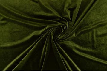 10 meter stretch fluweel - Mosgroen, Hobby en Vrije tijd, Stoffen en Lappen, 120 cm of meer, Ophalen of Verzenden, Polyester, Groen