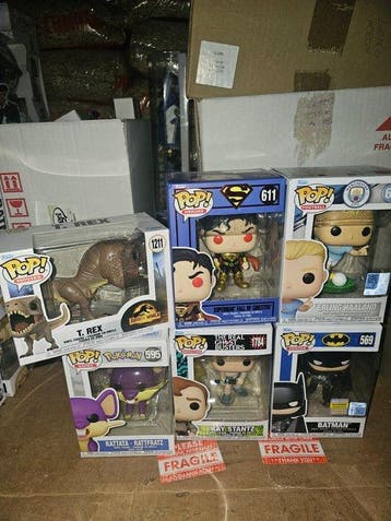 Funko - Funko Pop - Halaand, Batman,Ray