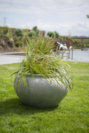 Sia S 75x45 cm Grey, Verzenden, Nieuw, Rond, Beton