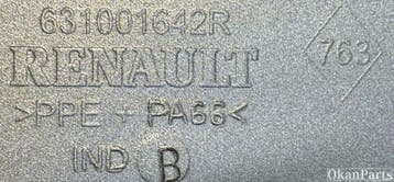 Renault Captur I rechter rechter zijscherm rechts 631001642R, Ophalen, Gebruikt, Voor