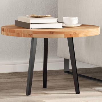 vidaXL Tafelblad rond Ø 60x4 cm massief acaciahout, Verzenden, Nieuw