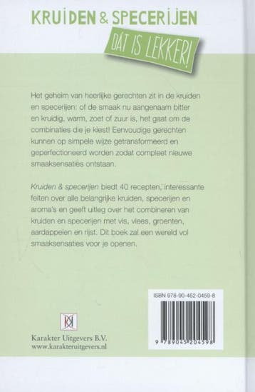Kruiden en specerijen / Kruiden en specerijen / Dat is, Boeken, Verzenden, Zo goed als nieuw, Hans Gerlach