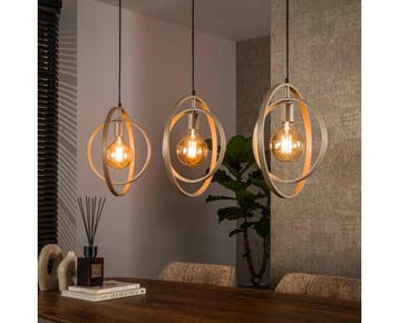 Hanglamp Turn Around 3 lampen - Beige, Ophalen of Verzenden, Nieuw