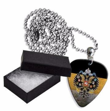 Rusische vlag plectrum ketting, sleutelhanger of oorbellen, Ophalen of Verzenden, Nieuw