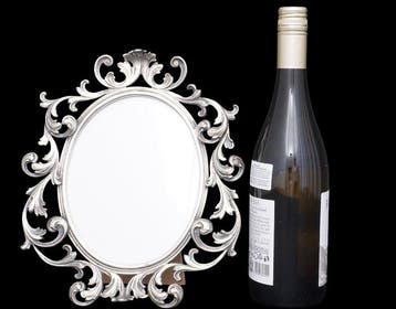 Fotolijst- Massieve Italiaanse .800 zilver repoussé